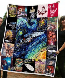 Star Trek Quilt Bedding Set, Boldly Go with Quilt Blanket