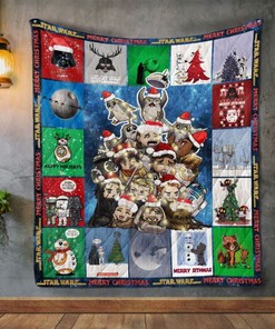 Star Wars Christmas Quilt Blanket with Iconic Design and Comfortable Material