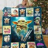 Star Wars Yoda Collection Quilt Bedding Set, Ideal for Fans of the Force