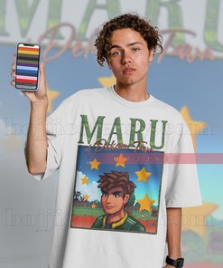 Stardew Valley ALEX Retro 90s Video Game Shirt for Men - Food Spirit Homage Tshirt with Farming Harvst Moon