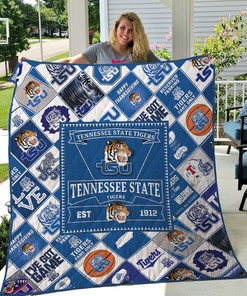 State Tigers NCAA Tennessee Bed Set Queen with Quilt Blanket