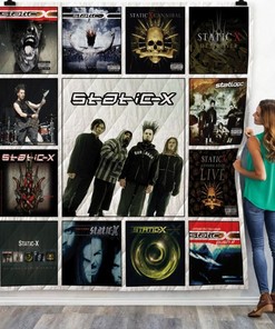 Static-X Albums Ver13 Quilt Blanket - For Fans of Industrial Metal Music