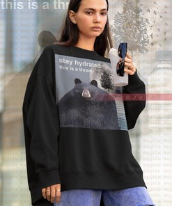 Stay Hydrated and Wear Opossums Lover Sweater with Raccoon Tanuki and Possums Meme