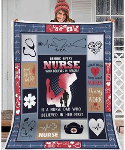 Stay cozy with this Nurse's Quilt Blanket Bedding Set