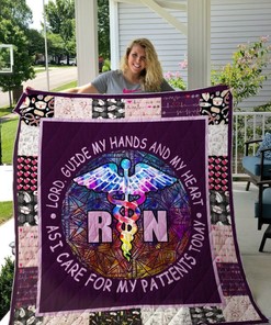Stay cozy with this Registered Nurse Quilt Bedding Set