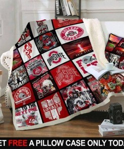 Stay warm with these Ohio State Buckeyes Fleece Quilt Blankets