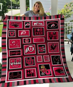 Stay warm with this Utah Utes Collected Ncaa Quilt Bedding Set