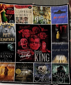 Stephen King Collection Quilt Blanket - The Master of Horror for Book Lovers