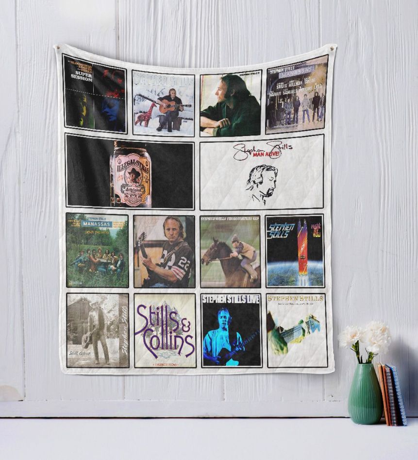 Stephen Stills Quilt Bedding Set for Music Collectors