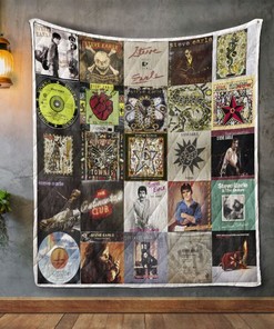 Steve Earle Album Covers Vintage Quilt Bedding Set for Boys