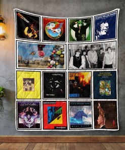 Steve Miller Band Album Covers Quilt Bedding Set, Great for Music Lovers