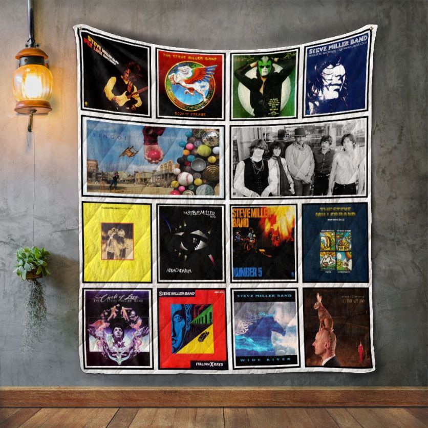 Steve Miller Band Album Covers Quilt Bedding Set, Great for Music Lovers