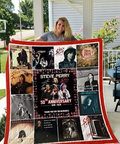 Steve Perry Fans Collection Quilt Blanket with Vintage and Comfortable Material