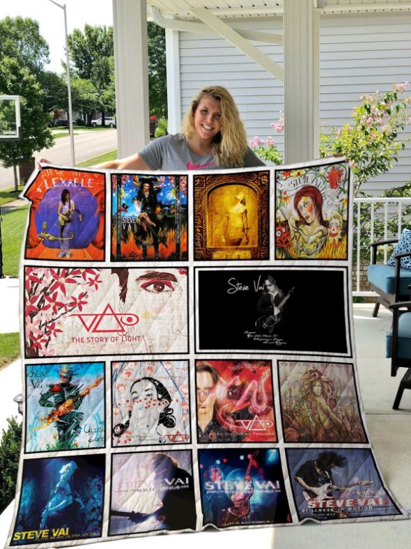 Steve Vai Quilt Blanket for Guitar Music Fans