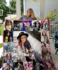 Steven Tyler Inspired Quilt Bedding Set for Fans of Rock Music Icons