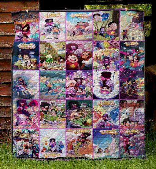 Steven Universe Animation Quilt Blanket with Cartoon Theme