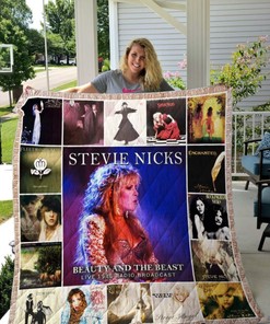 Stevie Nicks Albums Cover Poster Quilt Blanket, Ideal for Classic Rock Fans