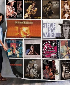Stevie Ray Vaughan Live Albums Quilt Bedding Set - For Fans of Blues Rock Guitar Legends
