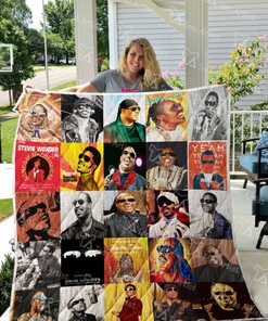 Stevie Wonder Musician Inspired Quilt Bedding Set