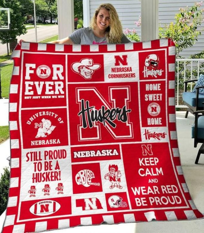 Still Proud Nebraska Cornhuskers Ncaa Quilt Bedding Set for Girls