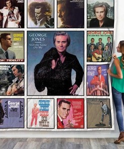 Still The Same Ole Me George Jones Album Collection Quilt Bedding Set for Country Music Collectors