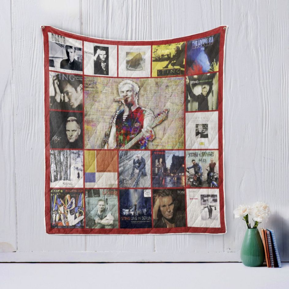 Sting Style 2 Quilt Blanket for Music Fans