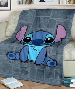 Stitch Cartoon Disney Fleece Blanket: A Soft and Comfy Gift for Stitch Fans