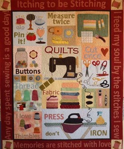 Stitching Applique Cut Once Pin It Quilt Bedding Set - DIY-Inspired Quilt Set for Crafters