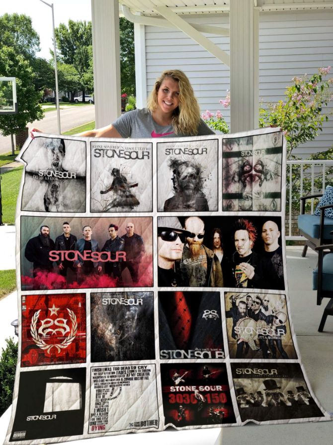 Stone Sour Albums Quilt Blanket Ver14 - Stay Cozy With Stone Sour's Albums On This Soft Quilt Blanket