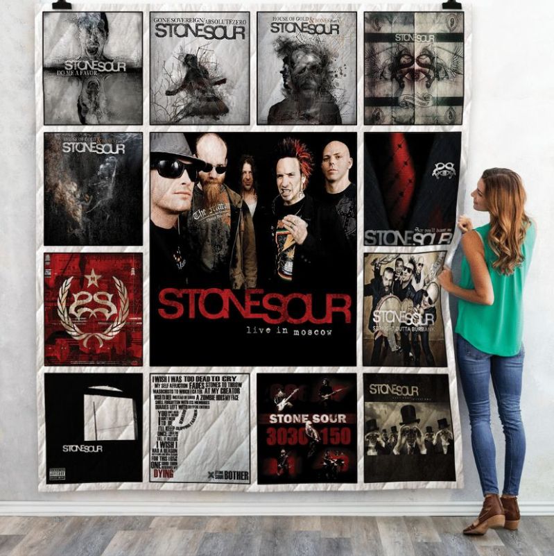 Stone Sour Albums Ver13 Quilt Blanket - The Perfect Addition to Your Collection