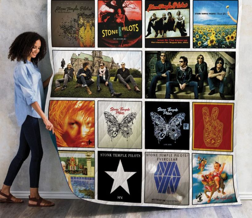 Stone Temple Pilots Albums Collection Quilt Bedding Set for Fans