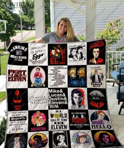Stranger Things Collection Quilt Bedding Set with Quilt Blanket, Perfect Gifts for Fans