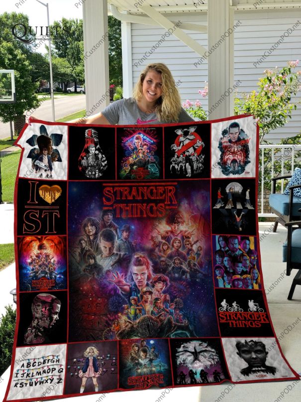 Stranger Things Quilt Blanket - Officially Licensed Netflix Series Bedding