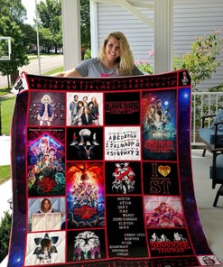 Stranger Things and Friends Mashup Quilt Blanket - Great for TV Lovers