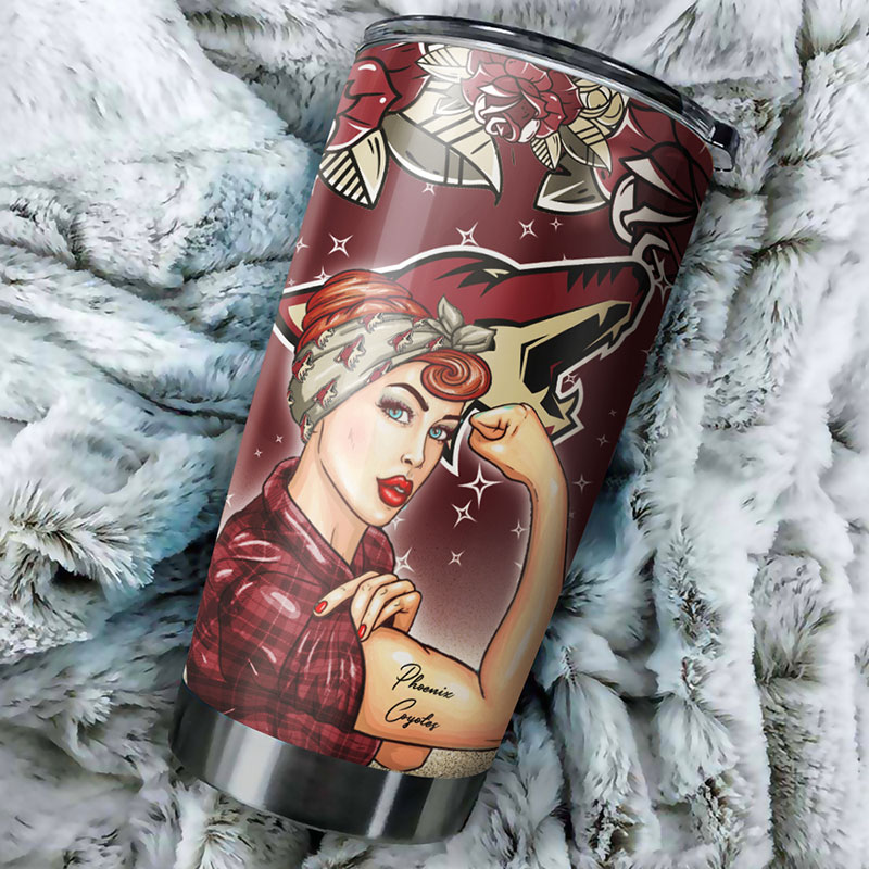 Strong Best Moms Ever Phoenix Coyotes NHL Tumbler - Personalized Drinkware for Sports Enthusiasts - Image 2