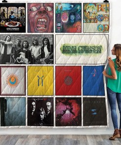 Studio Albums King Crimson Collected Quilt Blanket, Must-Have for Prog Rock Enthusiasts