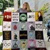 Study Like Harry Potter Combined Quilt Blanket with a Unique Design