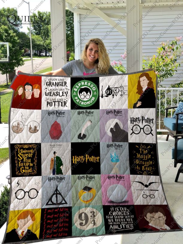 Study Like Harry Potter Combined Quilt Blanket with a Unique Design