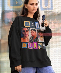Stylish Bad Bunny YHLQMDLG Hoodie with Tribute Rap Shirt and Vintage Look