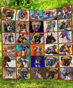 Stylish Boxer Quilt Blanket - Perfect for All Boxer Lovers