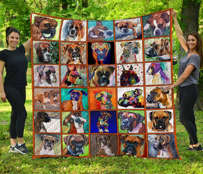 Stylish Boxer Quilt Blanket - Perfect for All Boxer Lovers