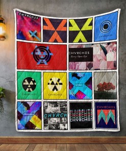 Stylish Chvrches Album Covers Quilt Blanket for Music Lovers
