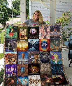 Styx Albums Cover Poster Quilt Blanket Ver 2, Perfect for Classic Rock Fans