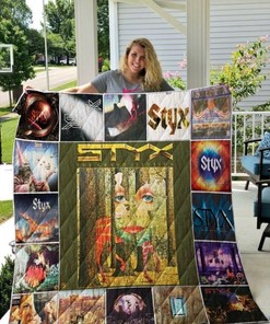 Styx Band Inspired Quilt Bedding Set for Classic Rock Lovers