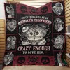 Sugar Skull Crazy Quilted Bedding Set - For a Unique and Colorful Style