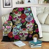 Sugar Skull Premium Blanket Quilted Bedding Set - Perfect for Fans