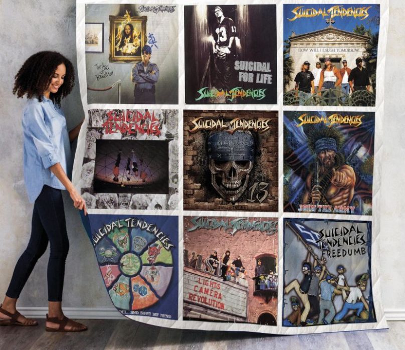 Suicidal Tendencies Albums Quilt Bedding Set for Punk Fans