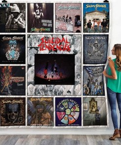 Suicidal Tendencies Albums Quilt Blanket Ver13, Ideal for Punk Rock Enthusiasts