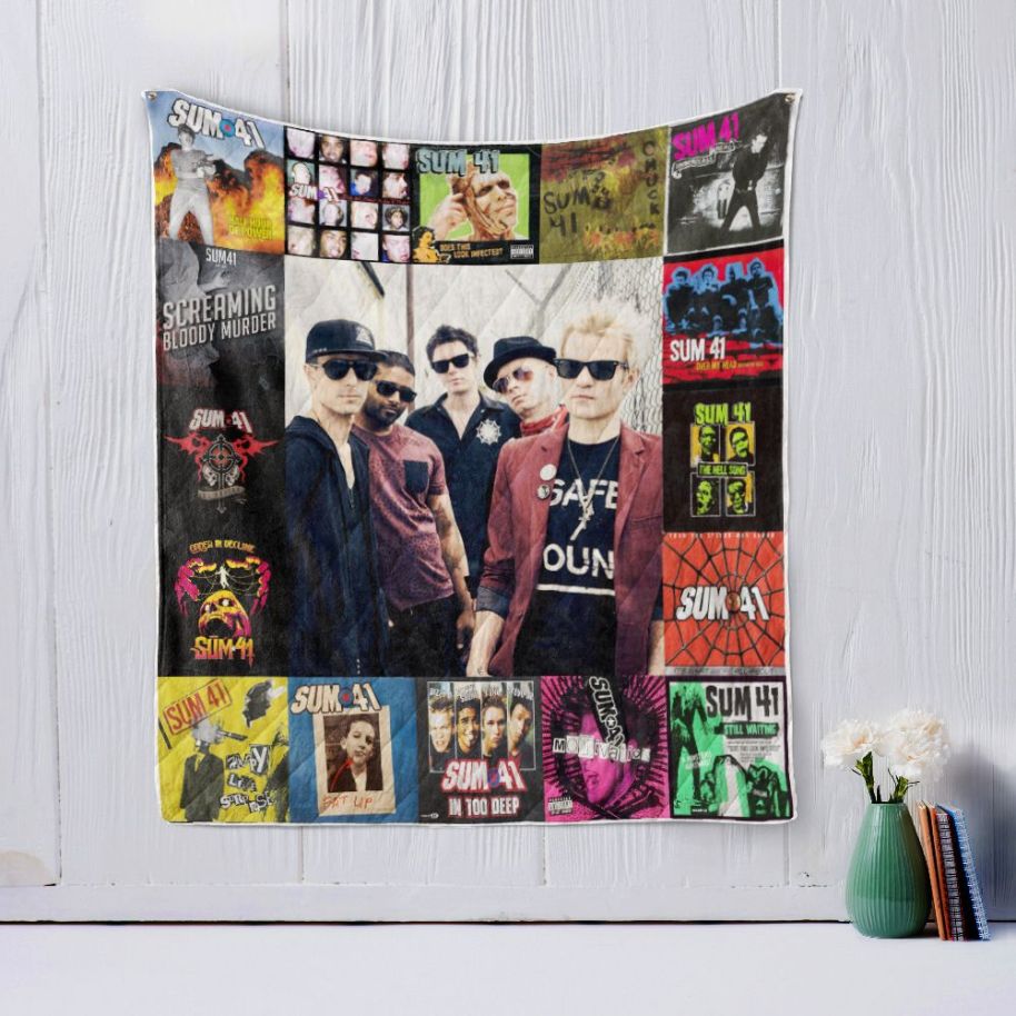 Sum 41 Quilt Bedding Set Pop Punk Bedding Set