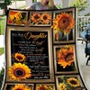 Sunflower Blanket For Daughter's Comfort